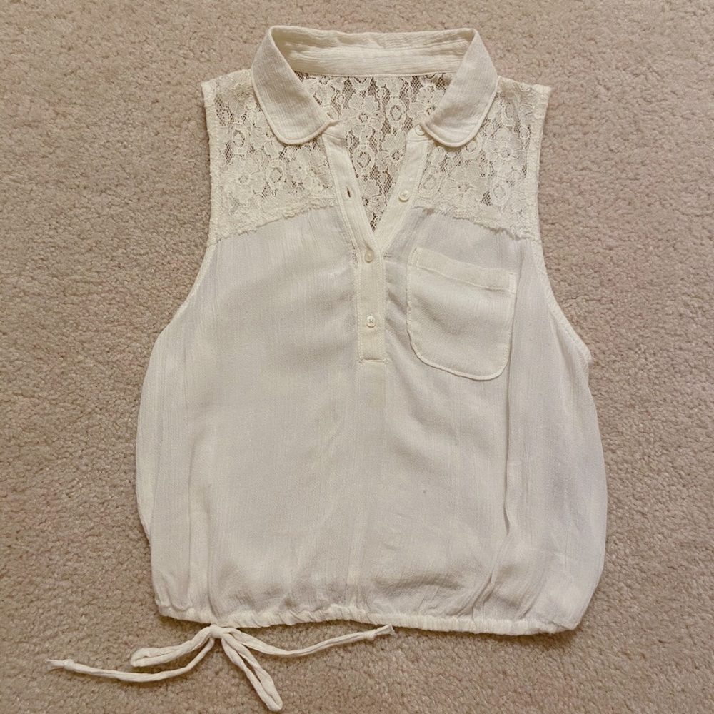 Abercrombie Kids Lace Sleeveless Top